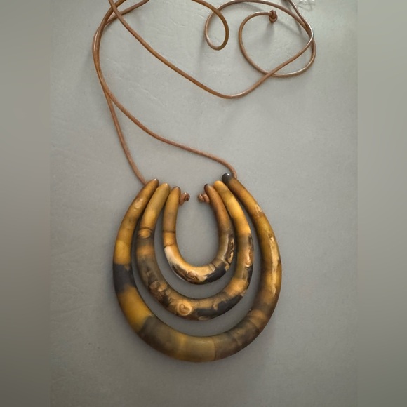 Dinosaur Designs Brown and Black Necklace - Picture 2 of 7